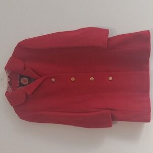 Vintage WEATHERPROOF LODEN Red Coat